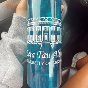 Zeta Tau Alpha Blue Tumbler/ Water Bottle